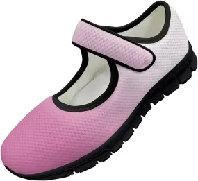 Binienty Flats Shoes Women Solid Color Mary Jane Shoes Comfortable Lightweight Round Toe Mesh Slip On Loafers