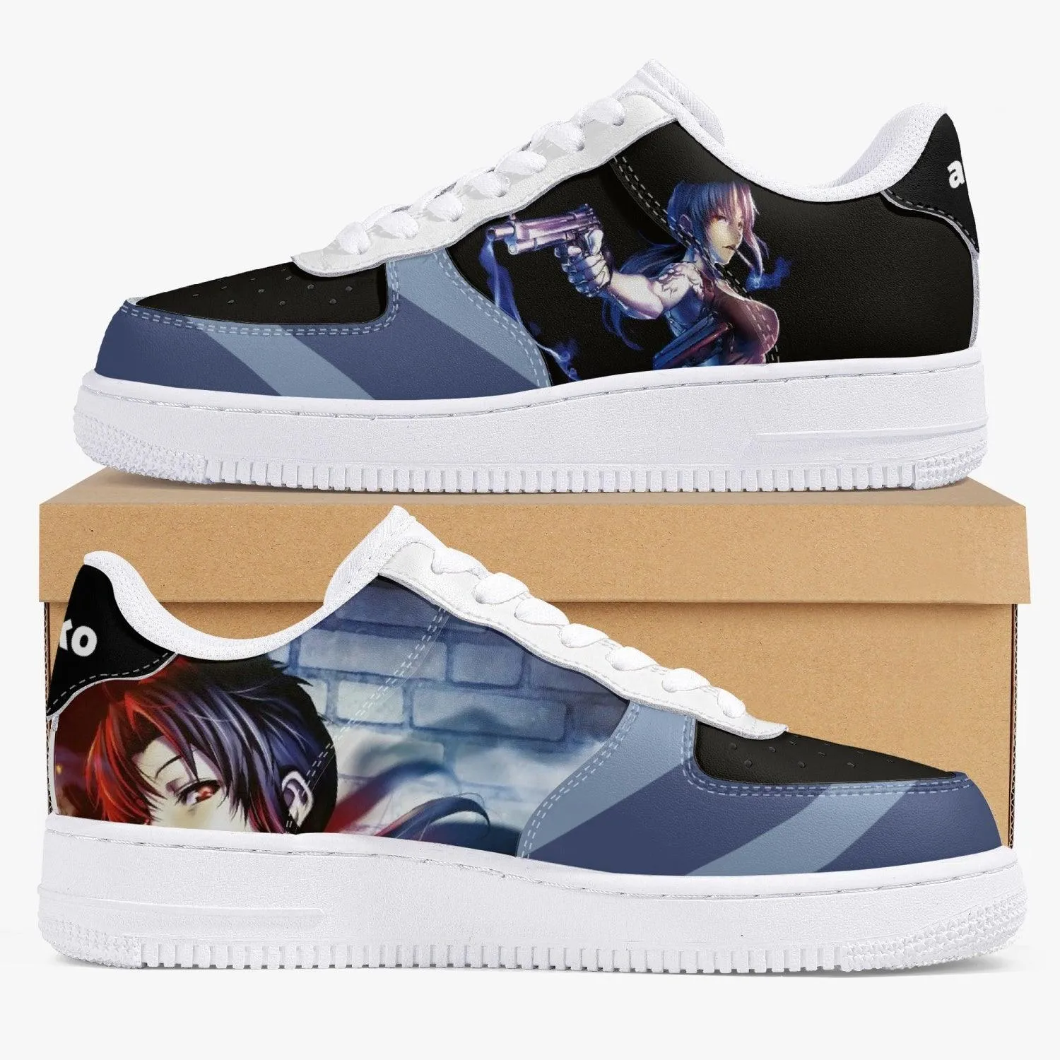 Black Lagoon Revy Air F1 Anime Shoes
