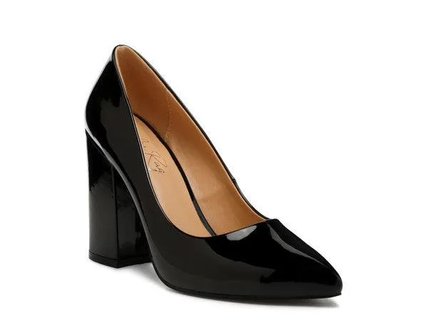 Kamira Block Heeled Formal Pumps