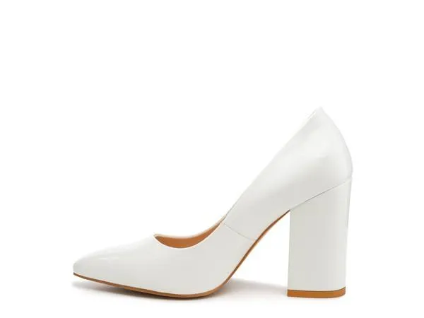 Kamira Block Heeled Formal Pumps