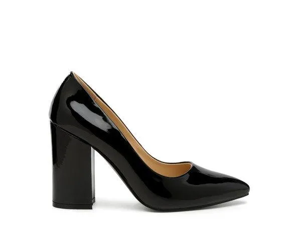 Kamira Block Heeled Formal Pumps