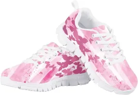 KEIAHUAN Girls Running Shoes Sports Non-Slip Training Shoes Washable Strap Athletic Tennis Shoes Lace up Walking Flats Sneakers Trendy