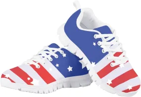 KEIAHUAN Girls Running Shoes Sports Non-Slip Training Shoes Washable Strap Athletic Tennis Shoes Lace up Walking Flats Sneakers Trendy