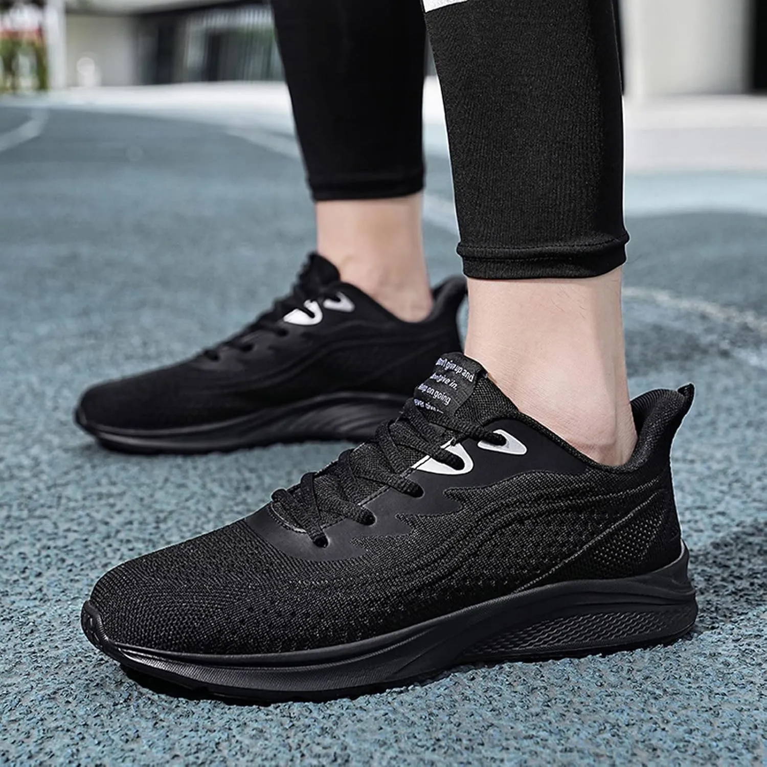 Mens Shoes Mesh Breathable Lace Up Solid Color Casual Fashion Simple Shoes Running Sneaker Mens Sneaker