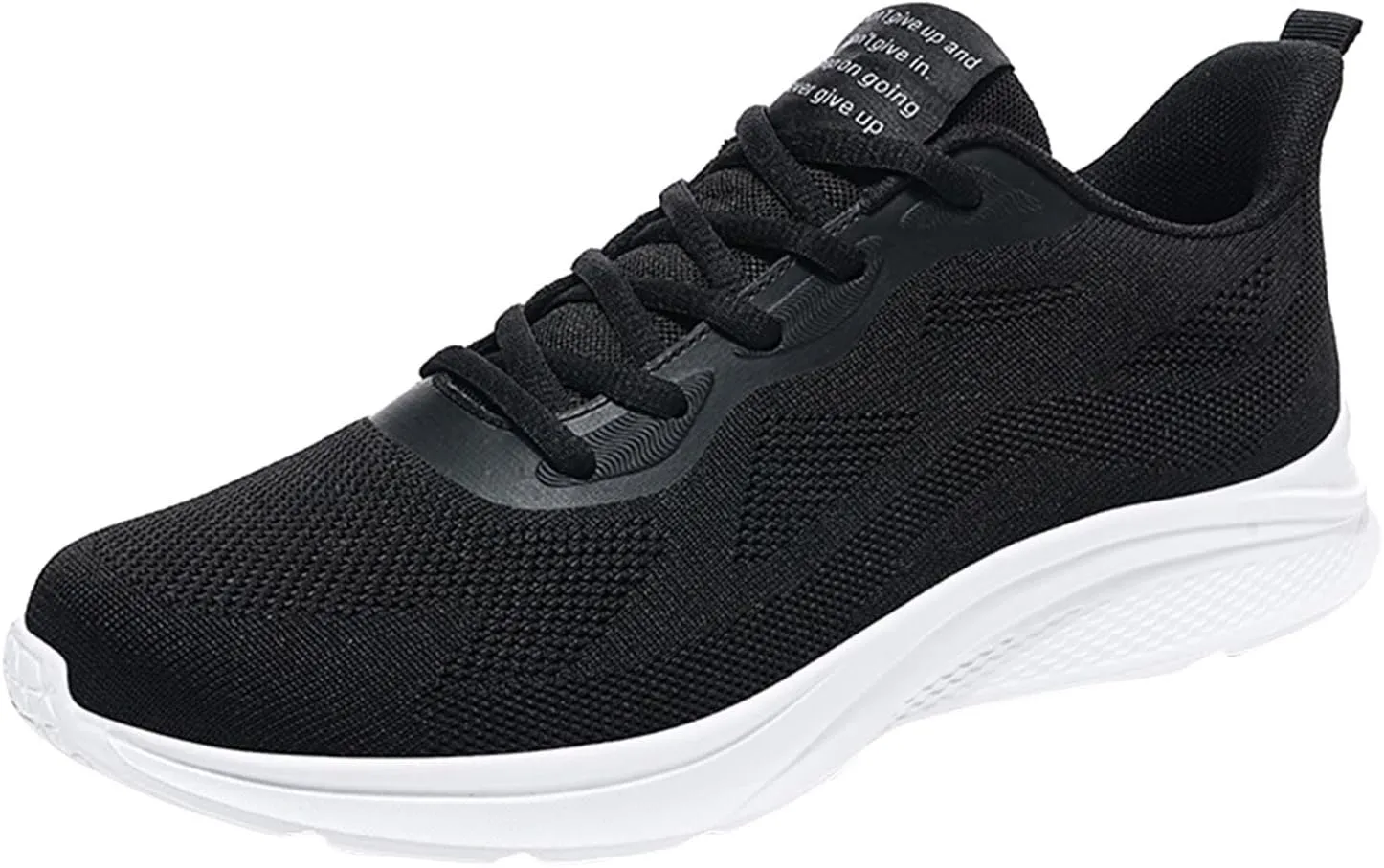 Mens Shoes Mesh Breathable Lace Up Solid Color Casual Fashion Simple Shoes Running Sneaker Rack for Men Bedroom