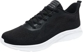 Mens Shoes Mesh Breathable Lace Up Solid Color Casual Fashion Simple Shoes Running Sneaker Rack for Men Bedroom