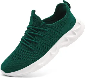 Mens Walking Shoes Slip On Tennis Non Slip Sneakers Outdoor Running Sports Trainers Athletic Sneaker Road Casual Workout Lightweight Shoes