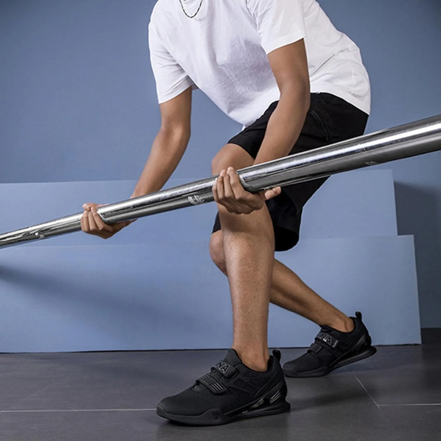 Men's Weightlifting Shoes Non-Slip Fitness Cross Training for Gym Powerlifting, Deadlifting, and Squats Hard Pulling