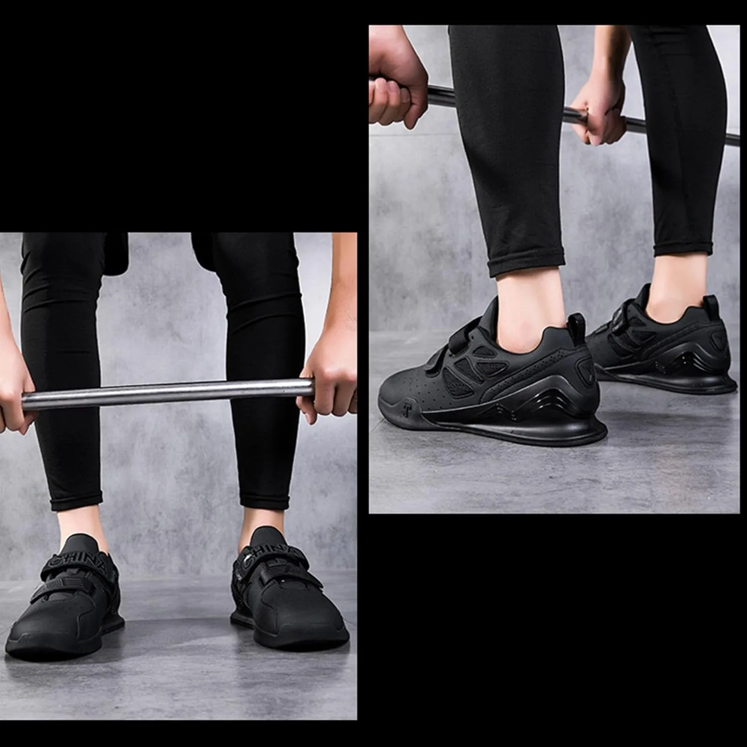 Men's Weightlifting Shoes Non-Slip Fitness Cross Training for Gym Powerlifting, Deadlifting, and Squats Hard Pulling