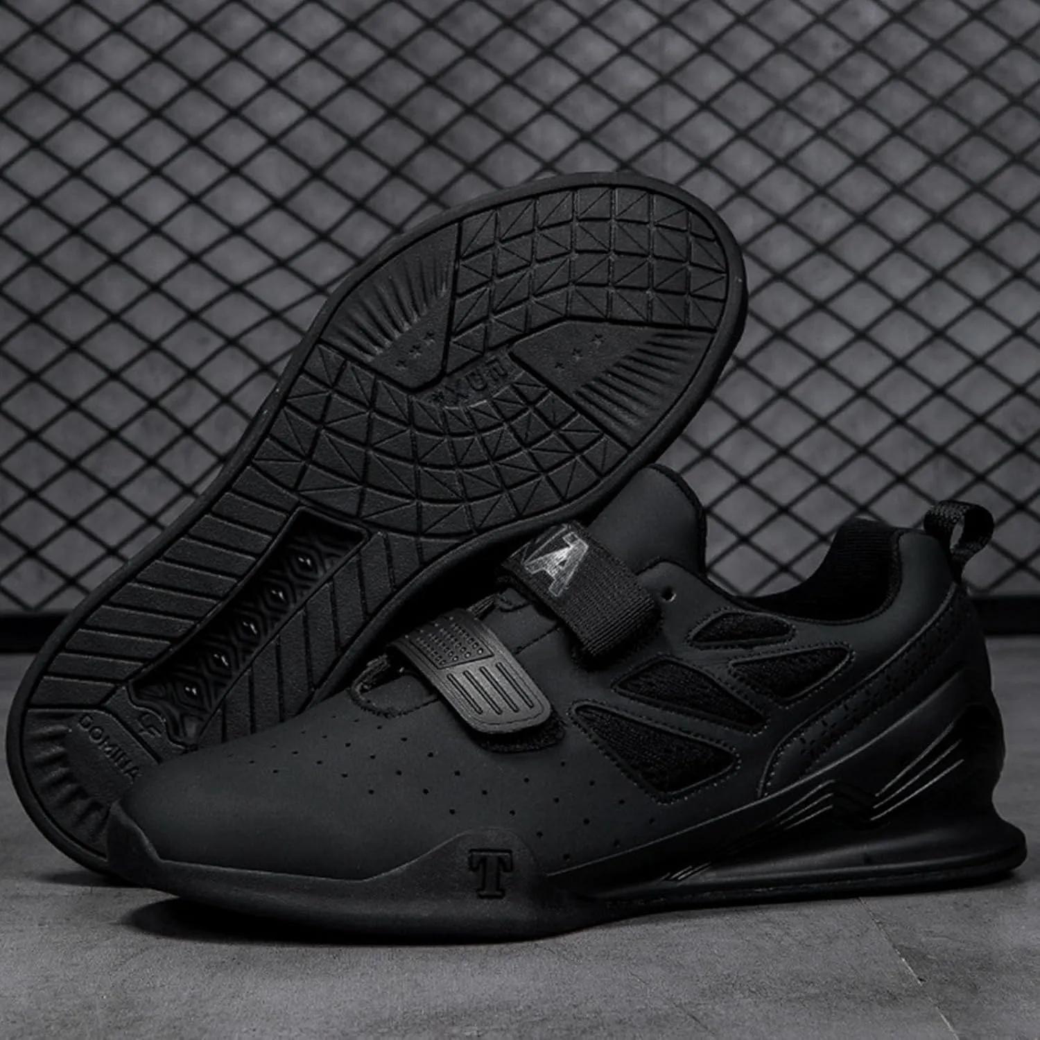 Men's Weightlifting Shoes Non-Slip Fitness Cross Training for Gym Powerlifting, Deadlifting, and Squats Hard Pulling
