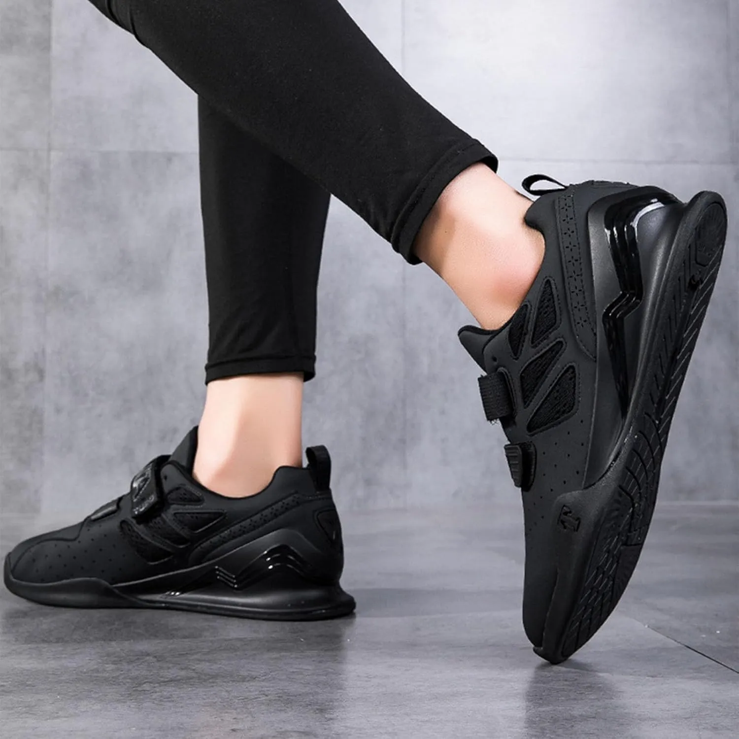 Men's Weightlifting Shoes Non-Slip Fitness Cross Training for Gym Powerlifting, Deadlifting, and Squats Hard Pulling