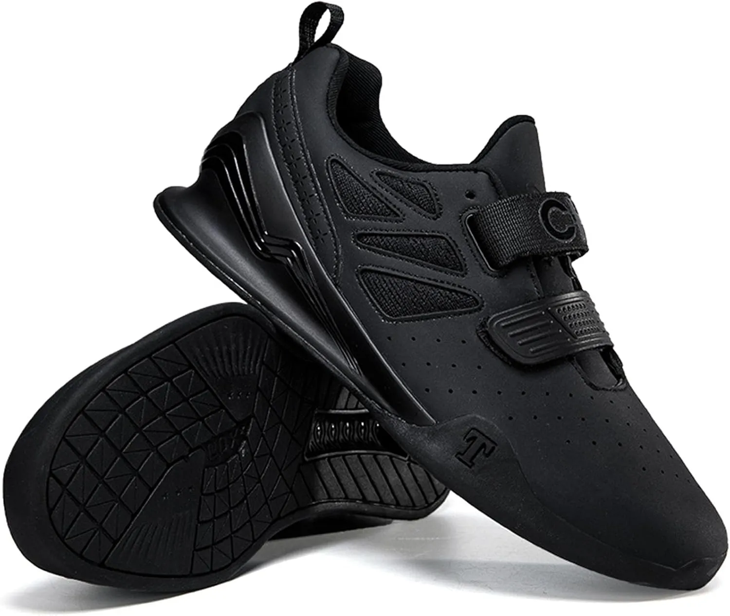 Men's Weightlifting Shoes Non-Slip Fitness Cross Training for Gym Powerlifting, Deadlifting, and Squats Hard Pulling