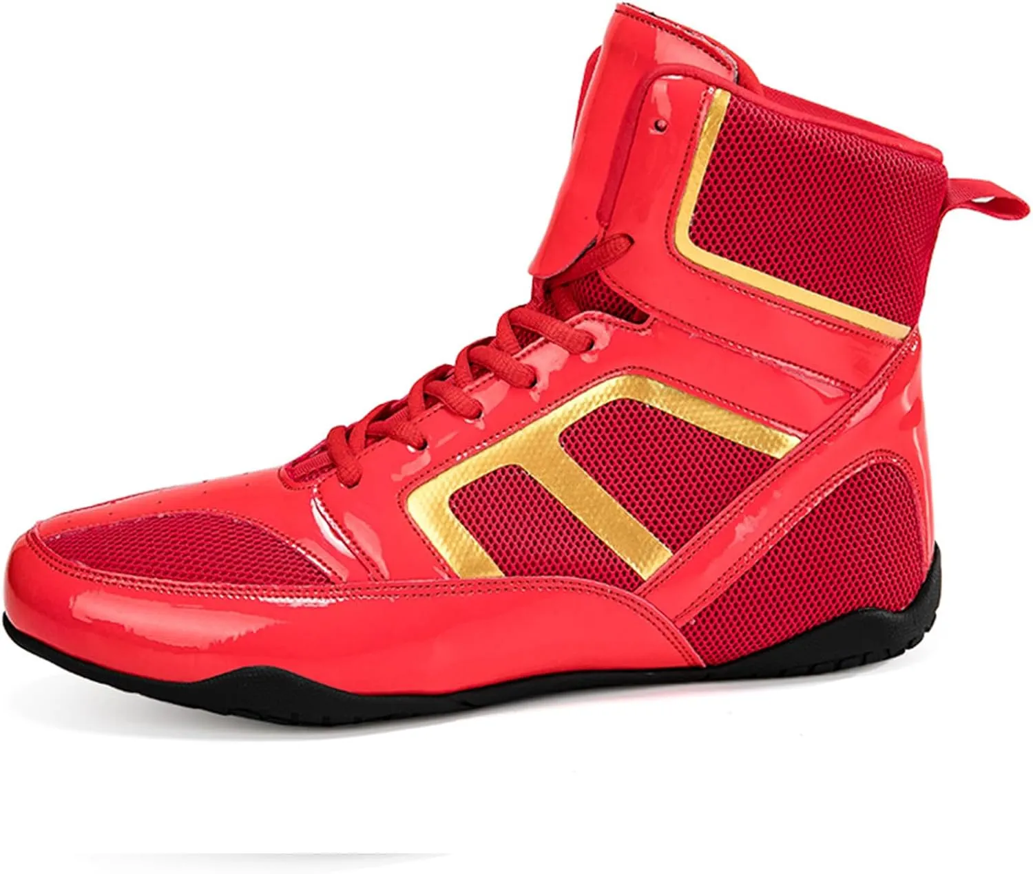 ONAIC Wrestling Shoes for Mens Unisex Rubber Sole Boxing Boots Combat Training Shoes Breathable Training Shoes
