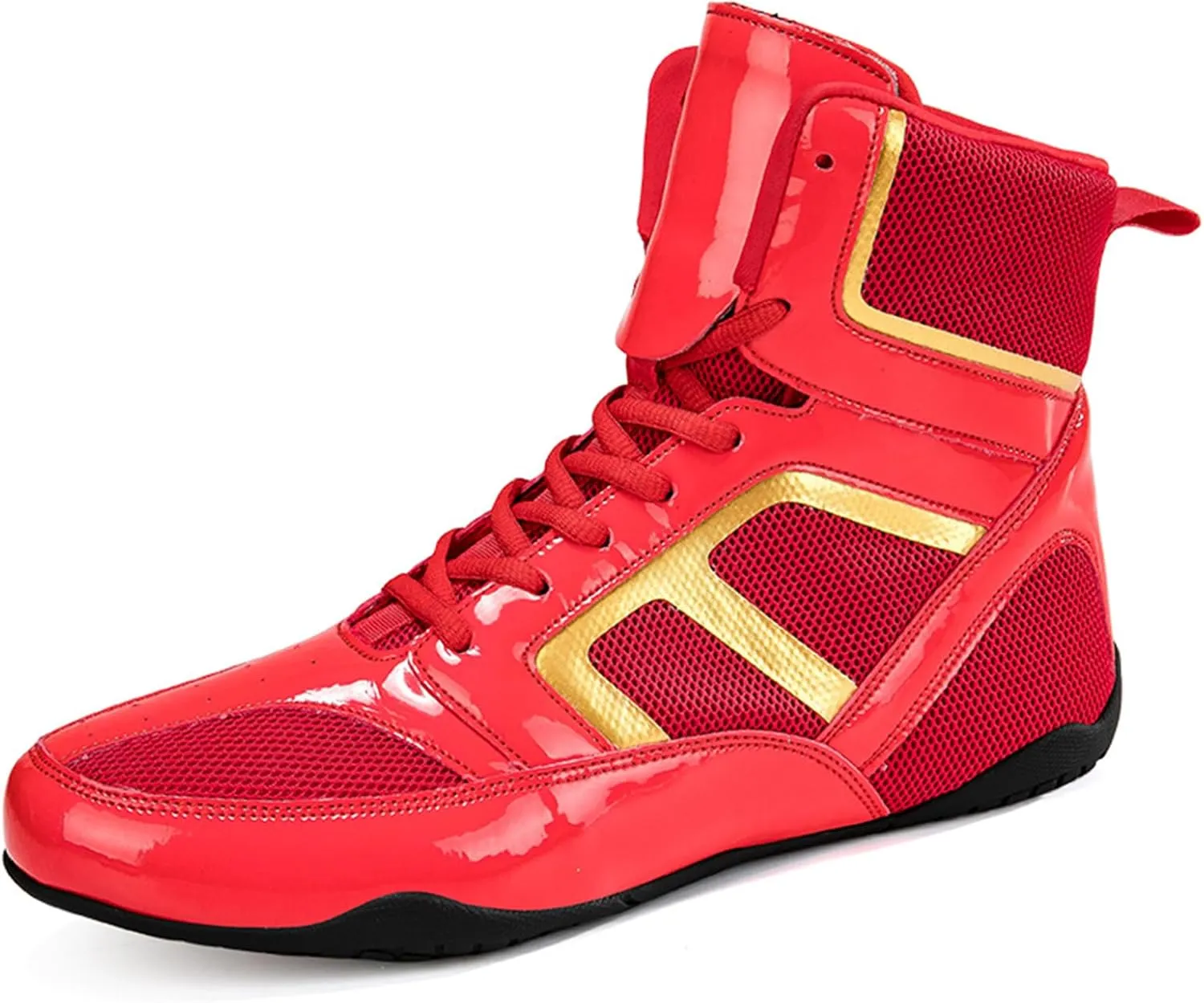 ONAIC Wrestling Shoes for Mens Unisex Rubber Sole Boxing Boots Combat Training Shoes Breathable Training Shoes