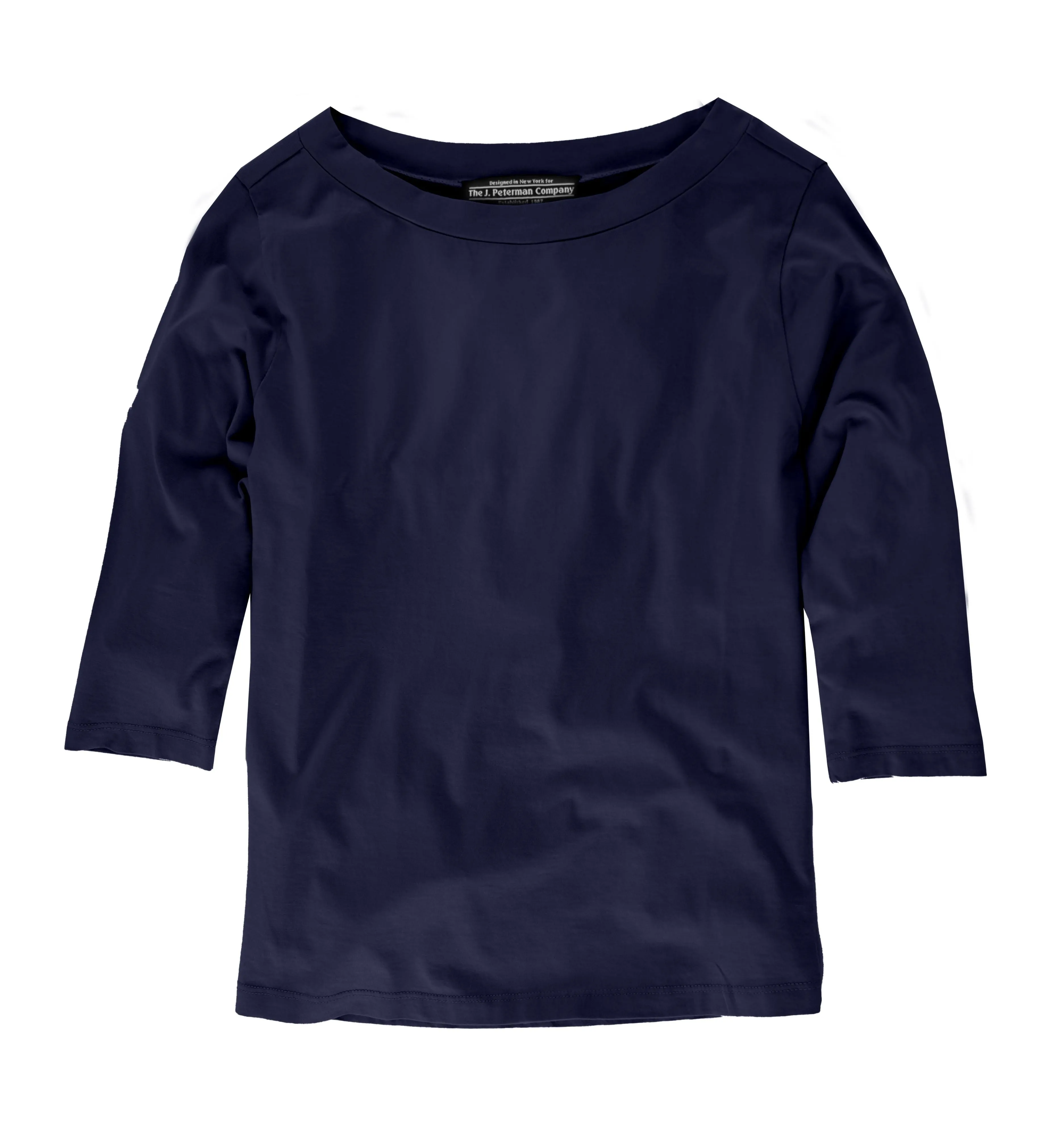 Pima Jersey Knit Ballet Boat Neck