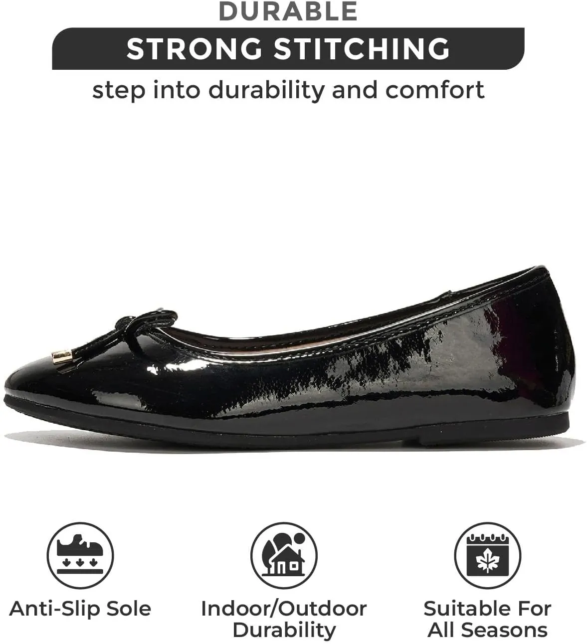 Project Cloud Ballet Flats for Women - Lightweight & Stylish Mesh Ballet Flats for Women Footwear - Non-Slip Mary Jane Shoes with Memory Foam - Casual Footwear for All-Day Comfort (Amity)