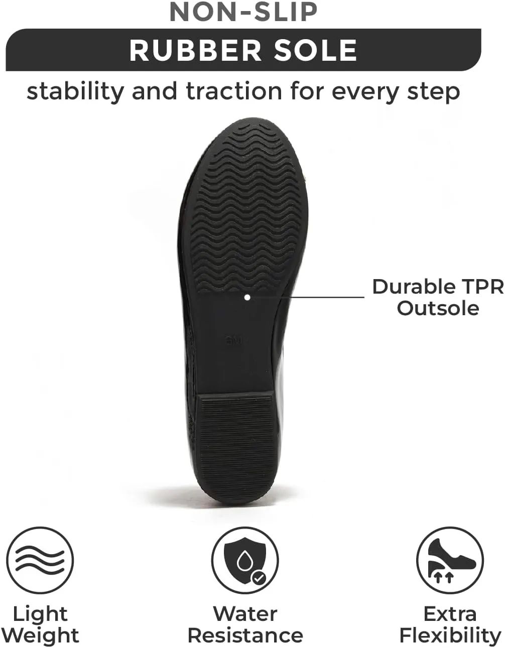 Project Cloud Ballet Flats for Women - Lightweight & Stylish Mesh Ballet Flats for Women Footwear - Non-Slip Mary Jane Shoes with Memory Foam - Casual Footwear for All-Day Comfort (Amity)