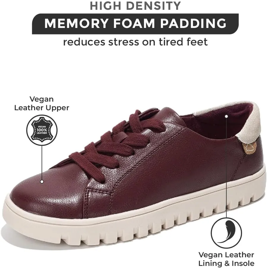 Project Cloud Tennis Shoes Womens Sneakers - Memory Foam Non Slip Fashion Ladies Shoes for Women Footwear - Lightweight Lace Up Comfortable Platform Sneakers (Paisley)