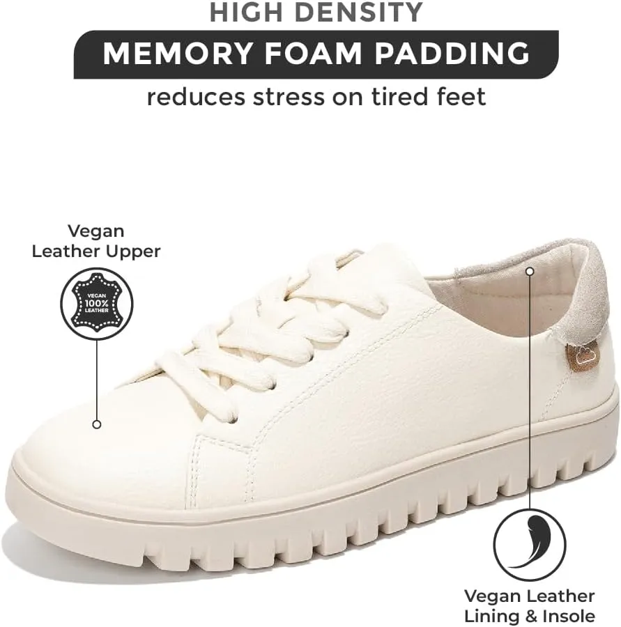 Project Cloud Tennis Shoes Womens Sneakers - Memory Foam Non Slip Fashion Ladies Shoes for Women Footwear - Lightweight Lace Up Comfortable Platform Sneakers (Paisley)