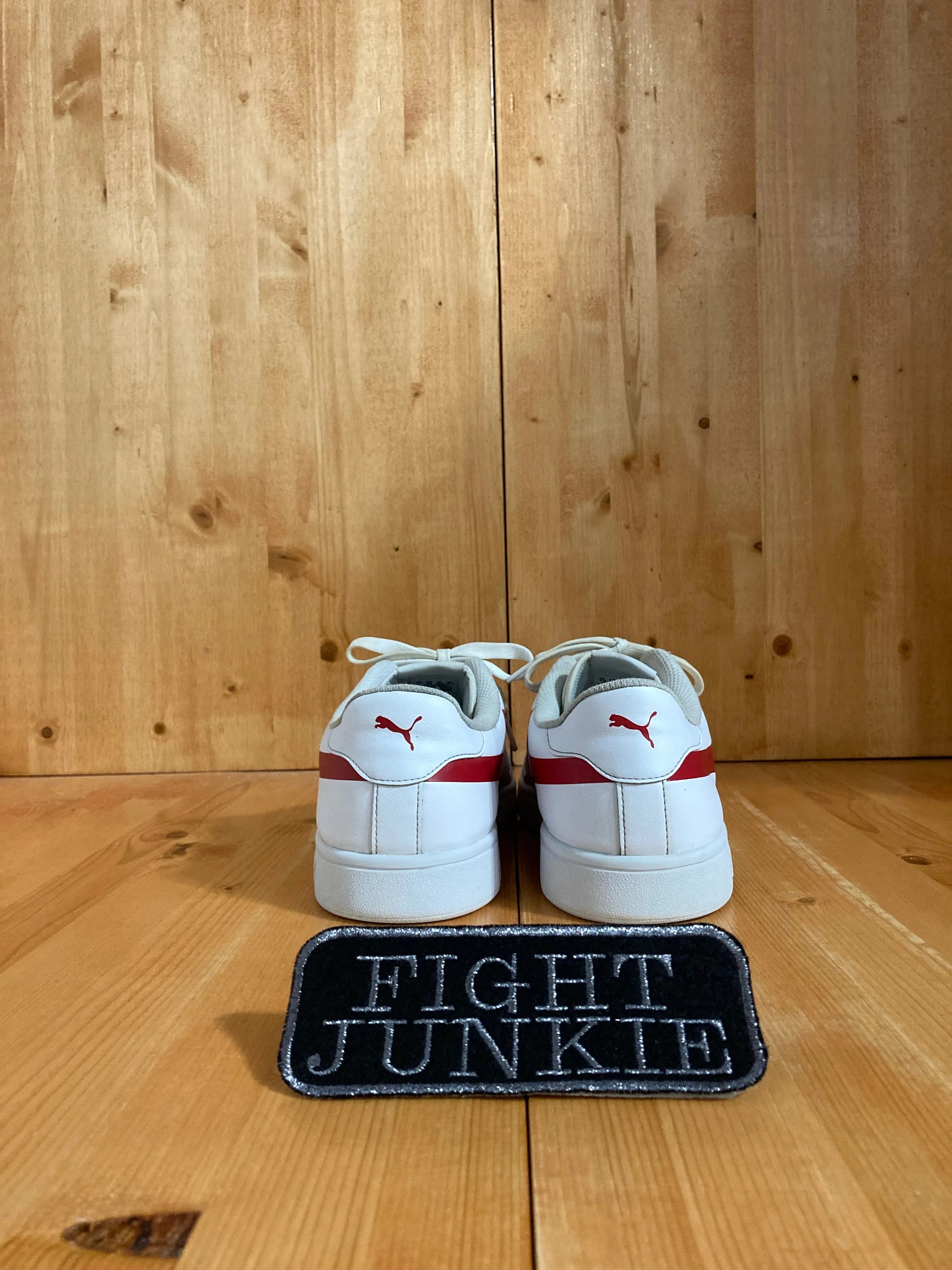 PUMA SMASH V2 Men Size 10.5 Leather Shoes Sneakers White 371135-03