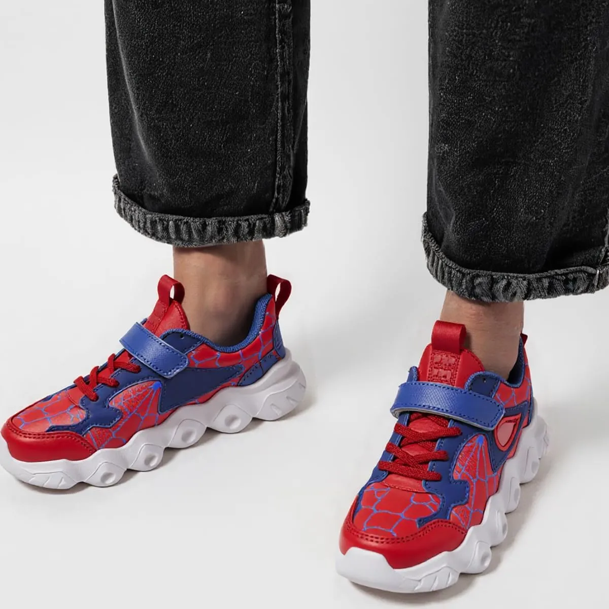 Spider Kid Sneakers Athletic Running Lightweight Stylish Shoes for Boys Girls Halloween Christmas New Year Party