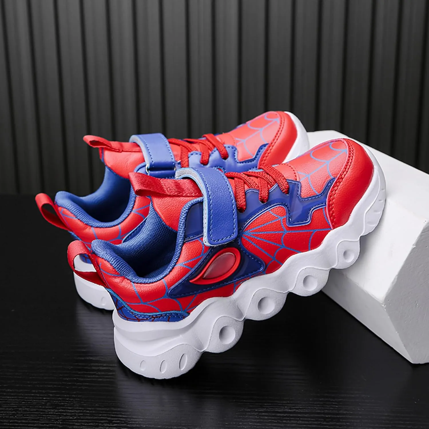 Spider Kid Sneakers Athletic Running Lightweight Stylish Shoes for Boys Girls Halloween Christmas New Year Party