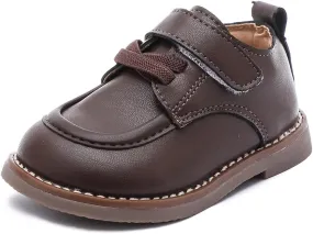 Toddler Boys Girls Dress Shoes Genuine Leather Loafers Shoes Wedding Church Dress Shoes Loafer Flats for Baby Little Kids