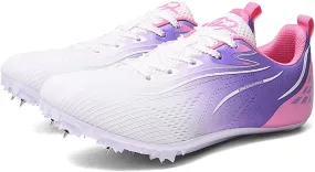 Track and Field Nail Shoes for Women 8 Spikes Training Competition Athletics Sprint Spikes Shoes Youth Professional Training Racing Running Sneakers