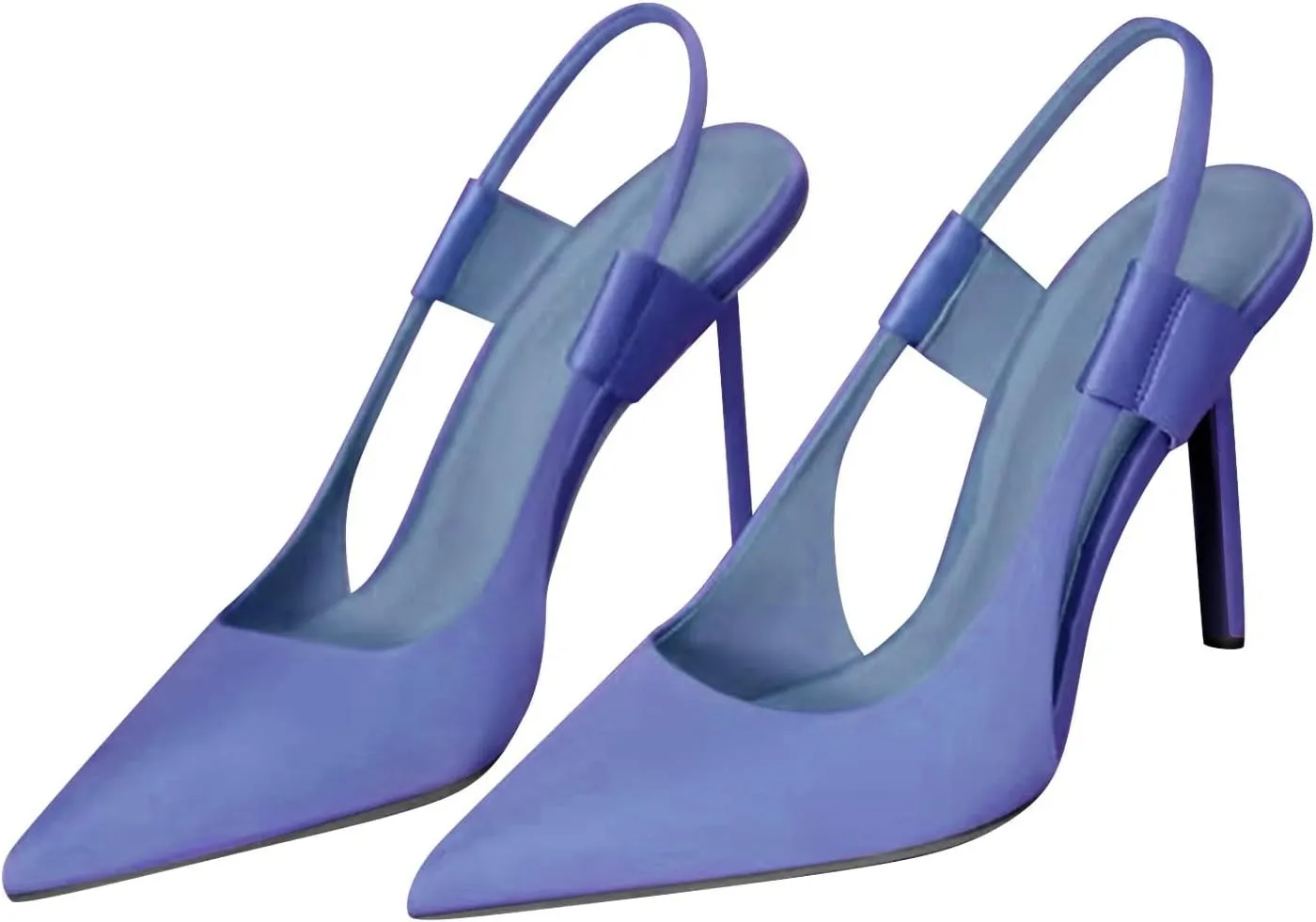 Women's Pointed Toe High Stiletto Heels Slingback Stretch Slip-on Pumps Dress Shoes for Women Wedding Party Shoes