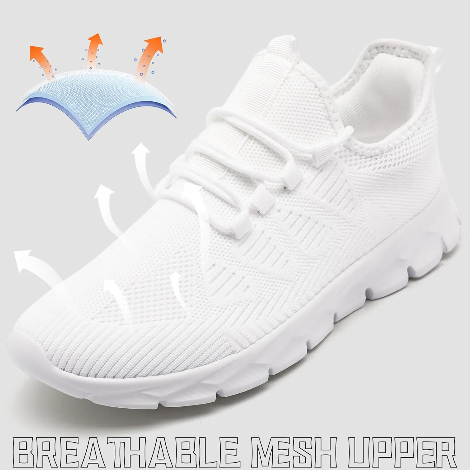 Womens Running Shoes Tennis Slip on Sneakers Breathable Athletic Lightweight Gym Sports Workout Walking Shoes