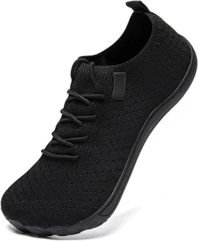 Womens Wide Toe Sneakers Walking Shoes Workout Slip On Sports Zero Drop Minimalism Lightweight Breathable Running Tennis Training Flat Sole
